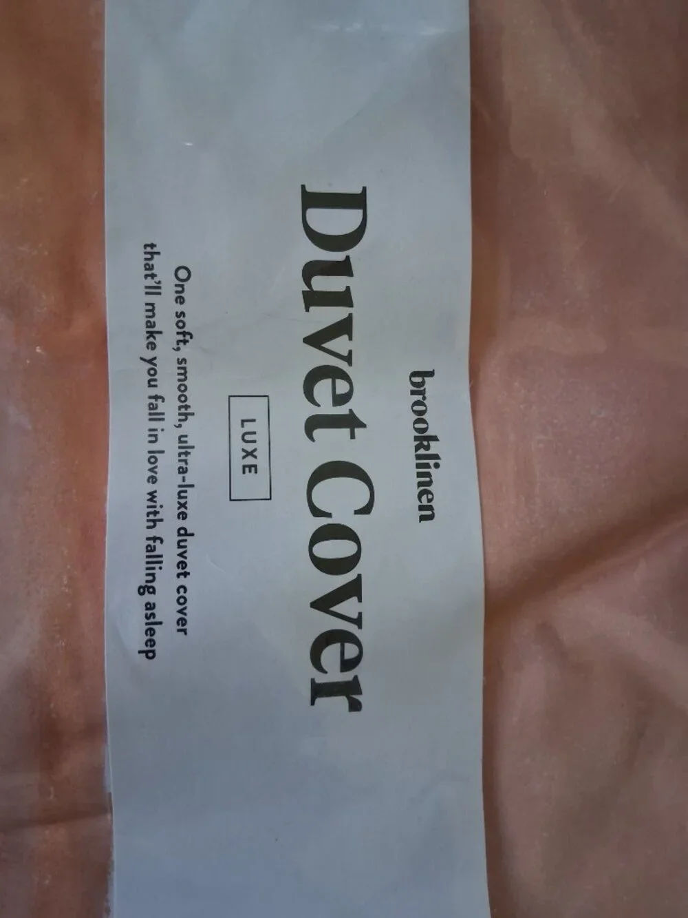 Brooklinen FULL /QUEEN Dreamsicle Luxe Stripes Duvet Cover. NO SHAMS